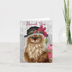 Iklädda hattar Notecards för katter Kort