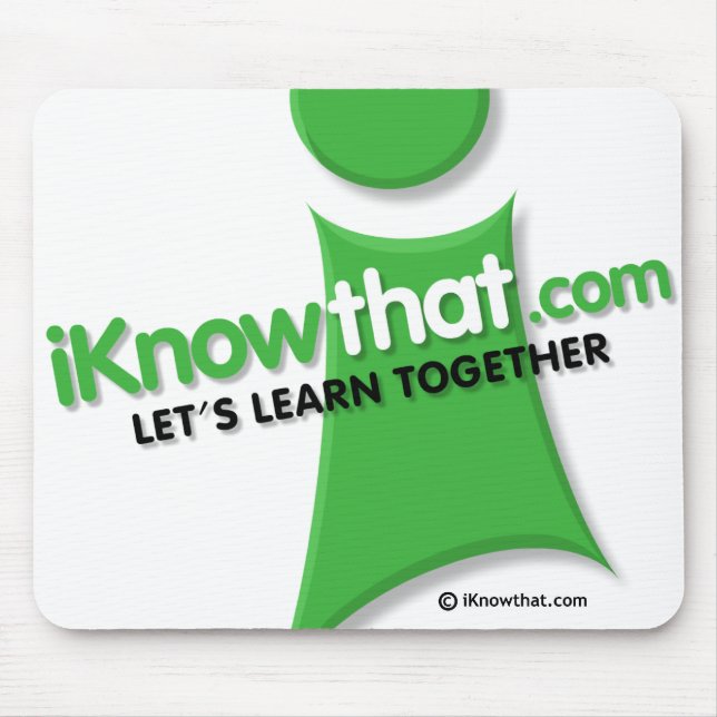 iKnowthatlogotyp Mousepad Musmatta (Framsidan)