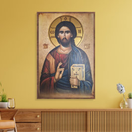 Ikon av Jesus Kristus Canvastryck