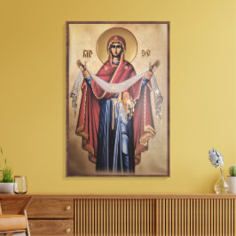Ikon av Jungfru Maria Canvastryck