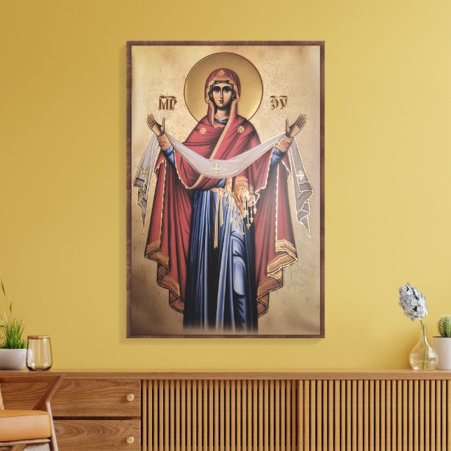 Ikon av Jungfru Maria Canvastryck (Insitu (Vardagsrum))