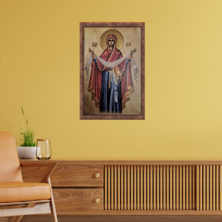Ikon av Jungfru Maria Poster