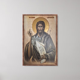Ikon av Sankt Johannes Canvastryck