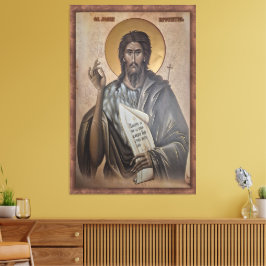 Ikon av Sankt Johannes Canvastryck
