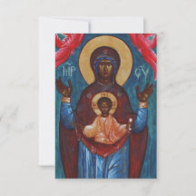 Ikon av Tecknet Bysantinsk Heligt Kort | Ave Maria