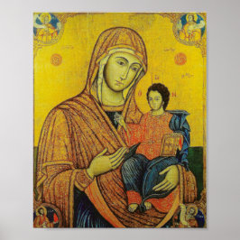 Ikon av Virgin Mary Poster