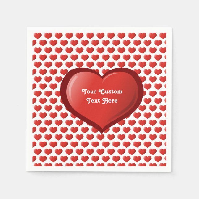 Ikon för 3D-hjärta Pappersservett (Framsidan)