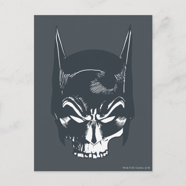 Ikon för Batman Cowl/Skull Vykort (Framsida)