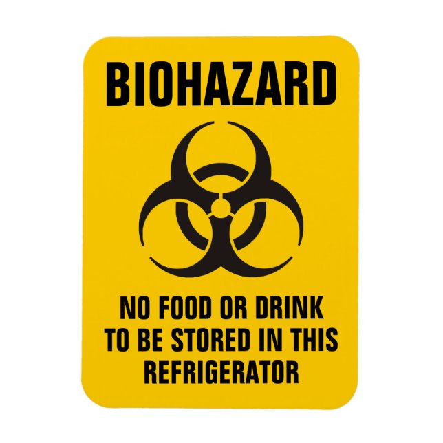 Ikon för biofara magnet (Vertikal)