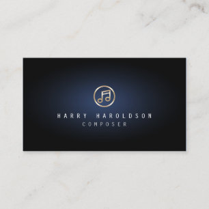 Ikon för Composer Musician Music Note Visitkort