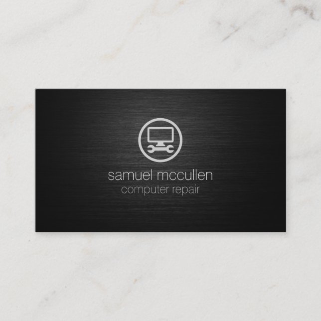 Ikon för datorreparationsteknik visitkort (Framsida)