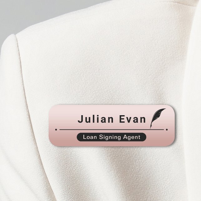 Ikon för det moderna Ro-Guld-lån som undertecknar  Namnbricka (Skapare uppladdad)