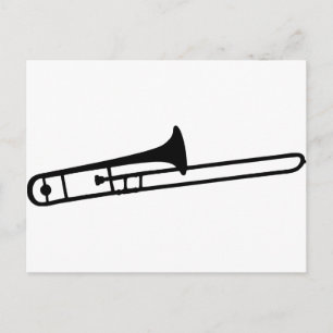 ikon för dolt trombeninstrument vykort