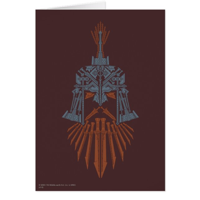 Ikon för Dwarven Weapons Helmet Icon Hälsningskort (Framsidan)