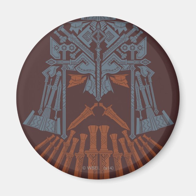 Ikon för Dwarven Weapons Helmet Icon Magnet (Framsidan)