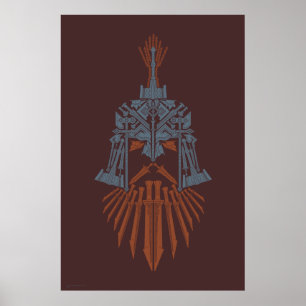 Ikon för Dwarven Weapons Helmet Icon Poster