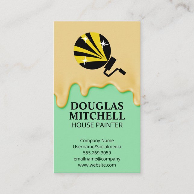 Ikon för färgsroller | Färg på pennanteckning Visitkort (Framsida)