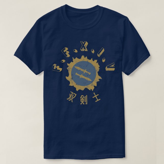 Ikon för FFXIV Rogue Guld T Shirt (Design framsida)