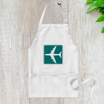 Ikon för flygplanssymbolens skylt Flygplansresa Förkläde<br><div class="desc">Flygplatssymbol Apron - Perfekt för rese- och flygentusiaster. Cook, bage eller grill i stil med denna flygplatssymbol som har en slimmad flygplansikon. Perfekt för piloter, älskare, resenärer som reser ofta och alla som tycker om att laga mat tillför den här plattan en unik beröring till alla kök- eller utomhusgrillar. Den...</div>