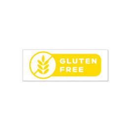 Ikon för födoallergi Glutenfri Självfärgande Stämpel