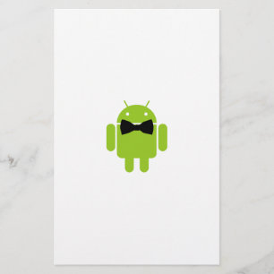 Ikon för formeln Bow Tie Android Robot Brevpapper