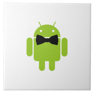 Ikon för formeln Bow Tie Android Robot Kakelplatta