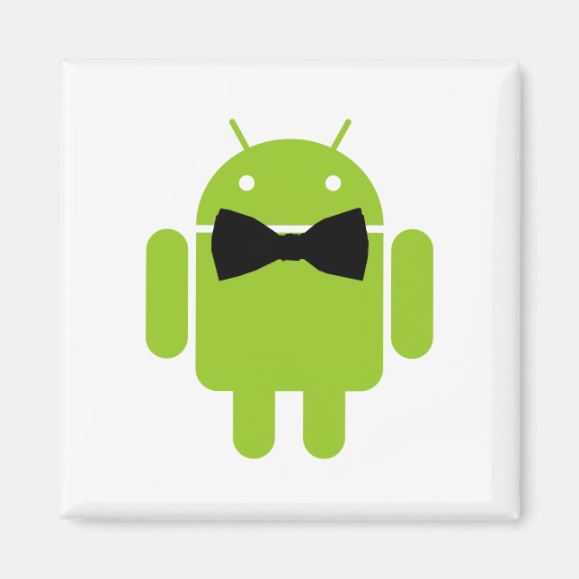 Ikon för formeln Bow Tie Android Robot Magnet (Framsidan)