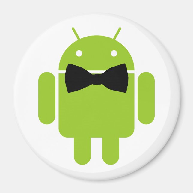 Ikon för formeln Bow Tie Android Robot Magnet (Framsidan)
