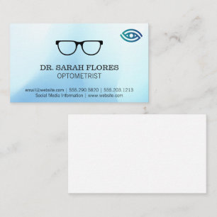Ikon för förskrivningsglas Optometrist Logotyp Visitkort