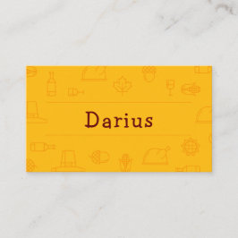 Ikon för gyllene Thanksgiving Placeringskort