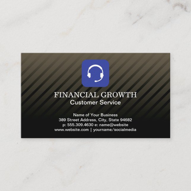 Ikon för headset visitkort (Framsida)