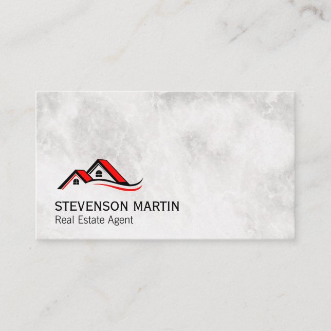 Ikon för hem | Executive Marble Visitkort (Framsida)