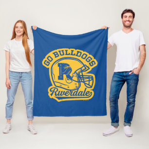 Ikon för hjälpen till Bulldog-fotboll Fleecefilt