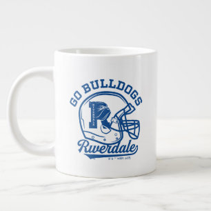 Ikon för hjälpen till Bulldog-fotboll Jumbo Mugg