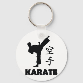 ikon för karate man chinese-symboler nyckelring