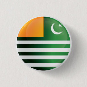 Ikon för Kashmir Round Icon Flagga Knapp