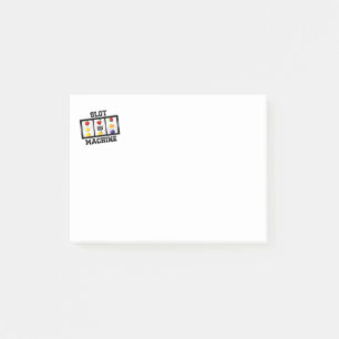 Ikon för kortplats Maskin lutad Post-it Block