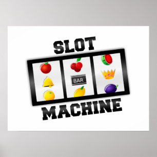 Ikon för kortplats Maskin lutad Poster