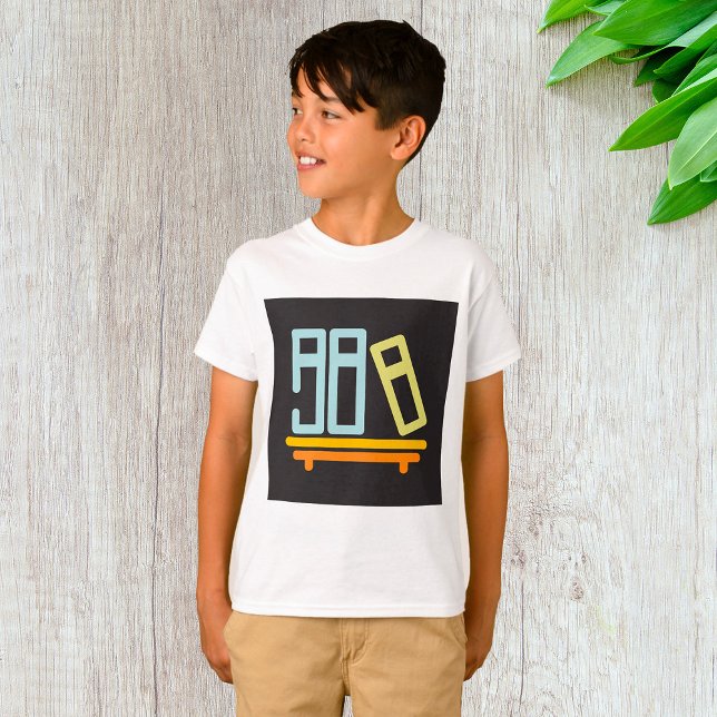 Ikon för minimal bokhyllegrafik t shirt (Skapare uppladdad)