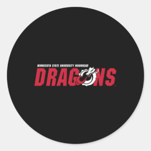 Ikon för Minnesota State Moorhead Dragons Runt Klistermärke