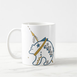 Ikon för Native American White Bear Icon Kaffemugg