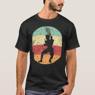 Ikon för Racquetball Player Silhouette Retro Sport T Shirt