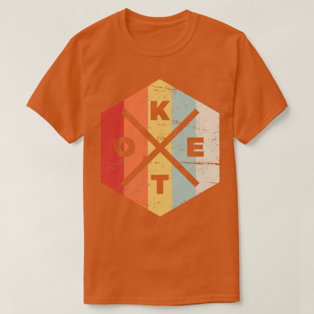 Ikon för Retro Vintage KETO T Shirt (Design framsida)