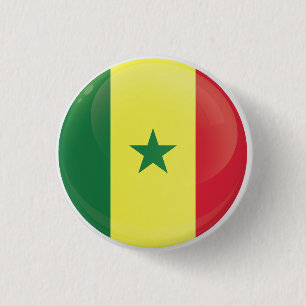 Ikon för Senegal Round Icon Flagga Knapp