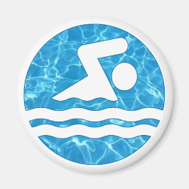 Ikon för Simming & Diving Coach eller Swimmer Cool Magnet