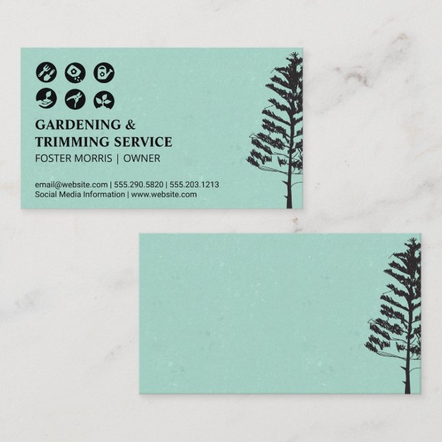 Ikon för  utrustning Verktyg | TRÄD Visitkort (Fram/baksida)