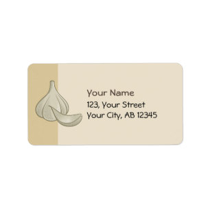 Ikon för vitlöksklipp adressetikett