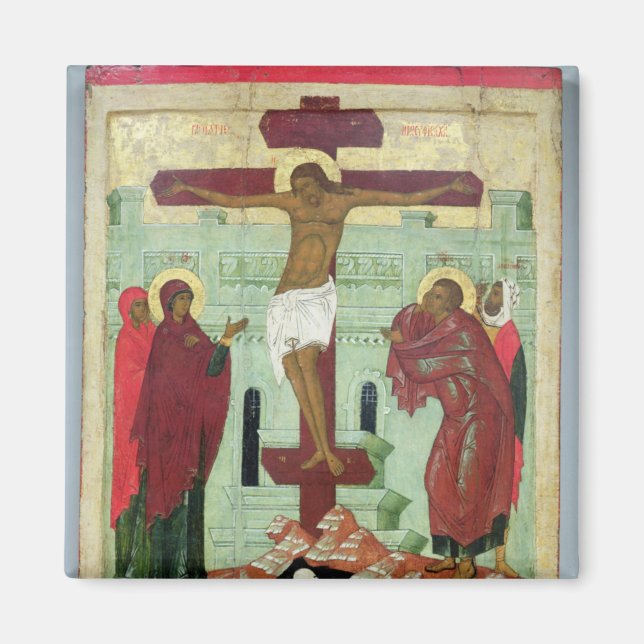 Ikon som skildrar Crucifixion med Junggin Magnet (Framsidan)