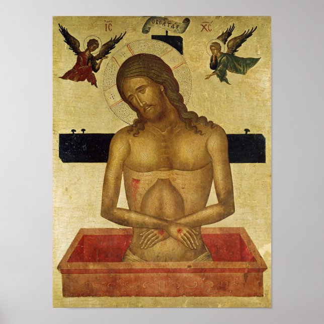 Ikon som skildrar Kristus i grav Poster (Framsidan)