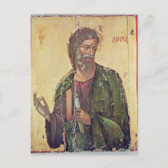Ikon som skildrar St. Andrew Vykort (Framsida)